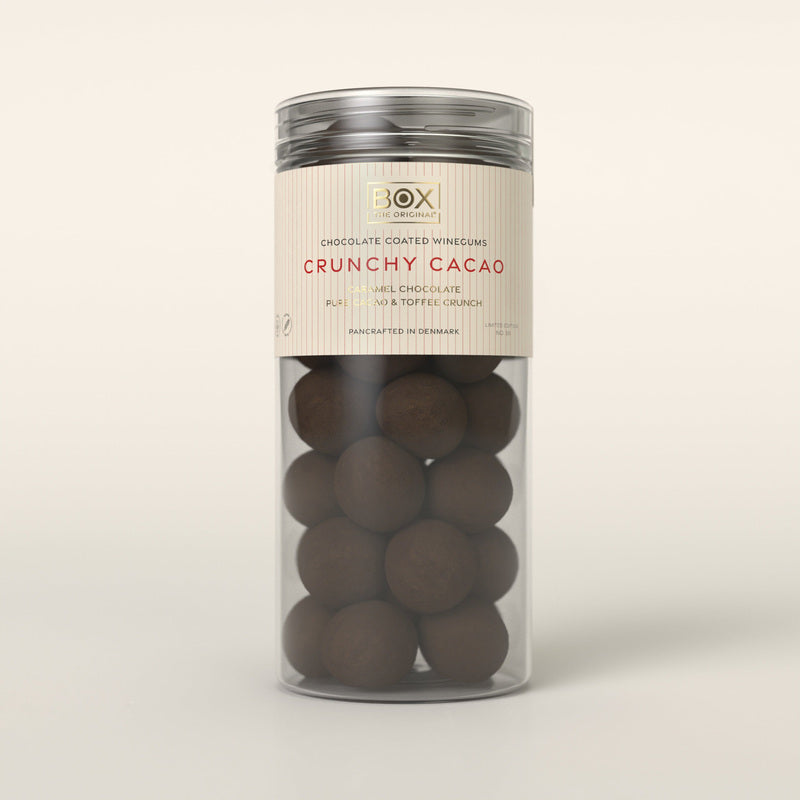 Crunchy Cacao vingummi med chokolade 250 g fra Box The Original
