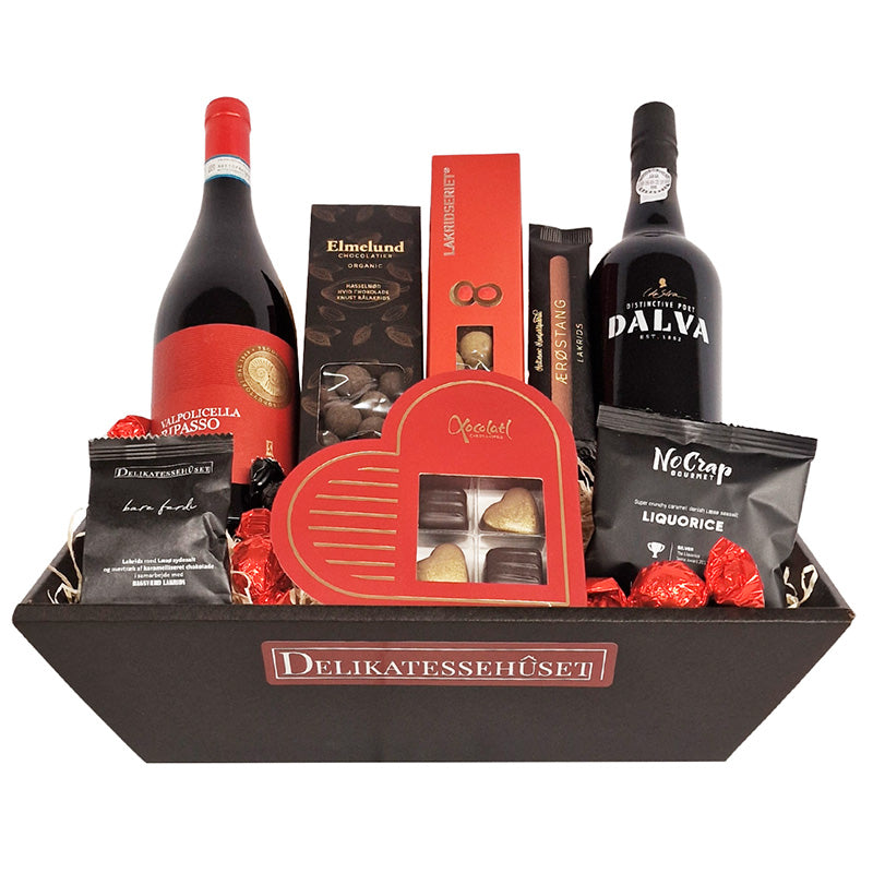 Flot julekurv - med rødvin, portvin og chokolade