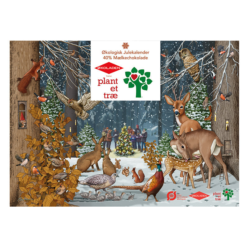 Elmelund Chocolatier julekalender – Mælkechokolade til børn