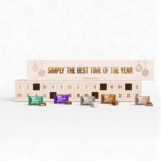 Julekalender fra Simply Chocolate. Simply the best time og year. Bestil online ved Delikatessehuset.