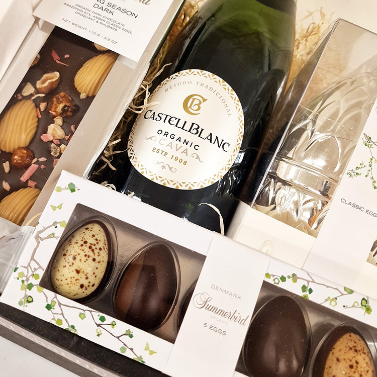 Summerbird påskekurv med cava