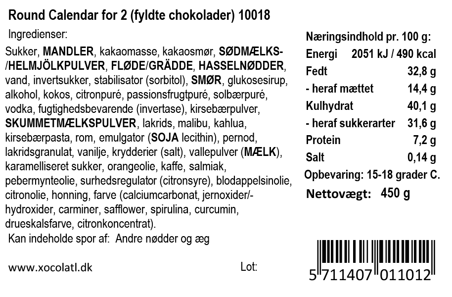 Xocolatl julekalender – Julekrans med chokolade