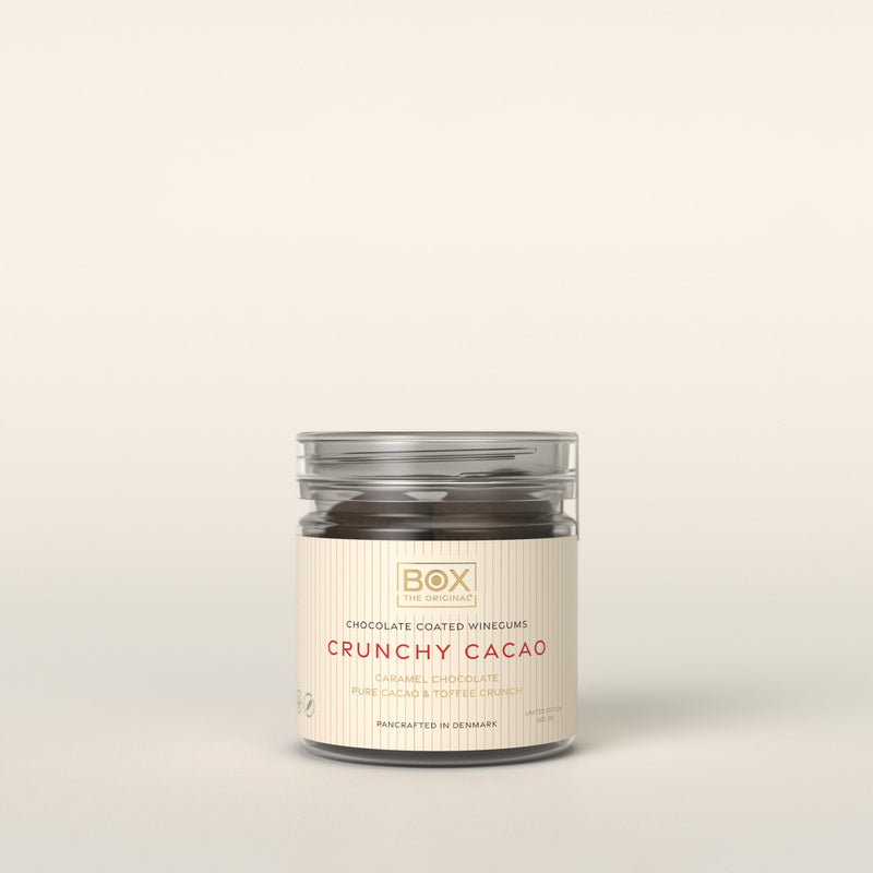 Crunchy Cacao vingummi med chokolade 110 g fra Box The Original