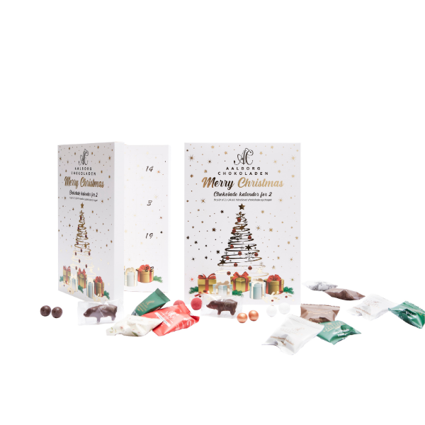 Chokoladejulekalender 2026 fra Aalborg Chokoladen