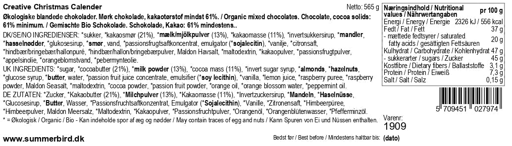 Summerbird julekalender – Refill med 48 chokolader – visning 2