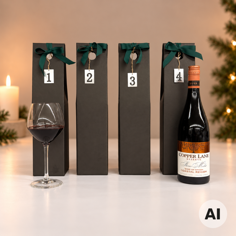 Adventskalender med rødvin