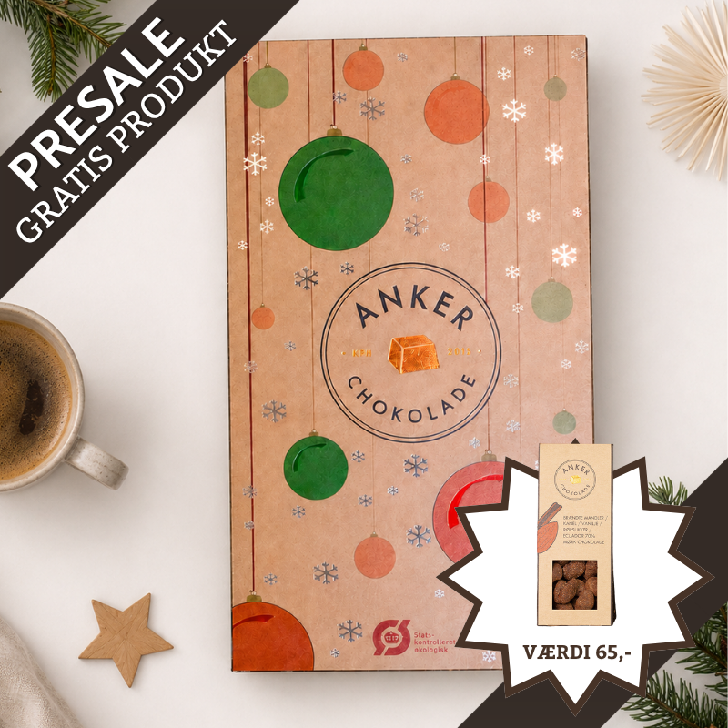 Anker Chokolade julekalender – Fyldte chokolader – presale 2026