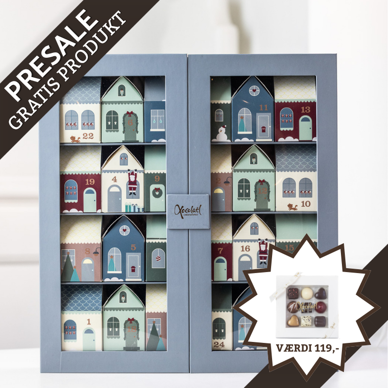 Xocolatl familiejulekalender – Søde sager til 2–4 personer – presale 2026