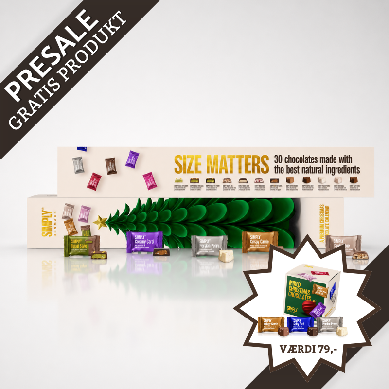 Simply Chocolate Size Matters julekalender – presale 2026