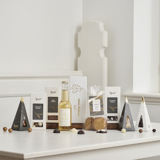 Julegave med hyldeblomstsaft og søde sager til jul – Xocolatl Winternight