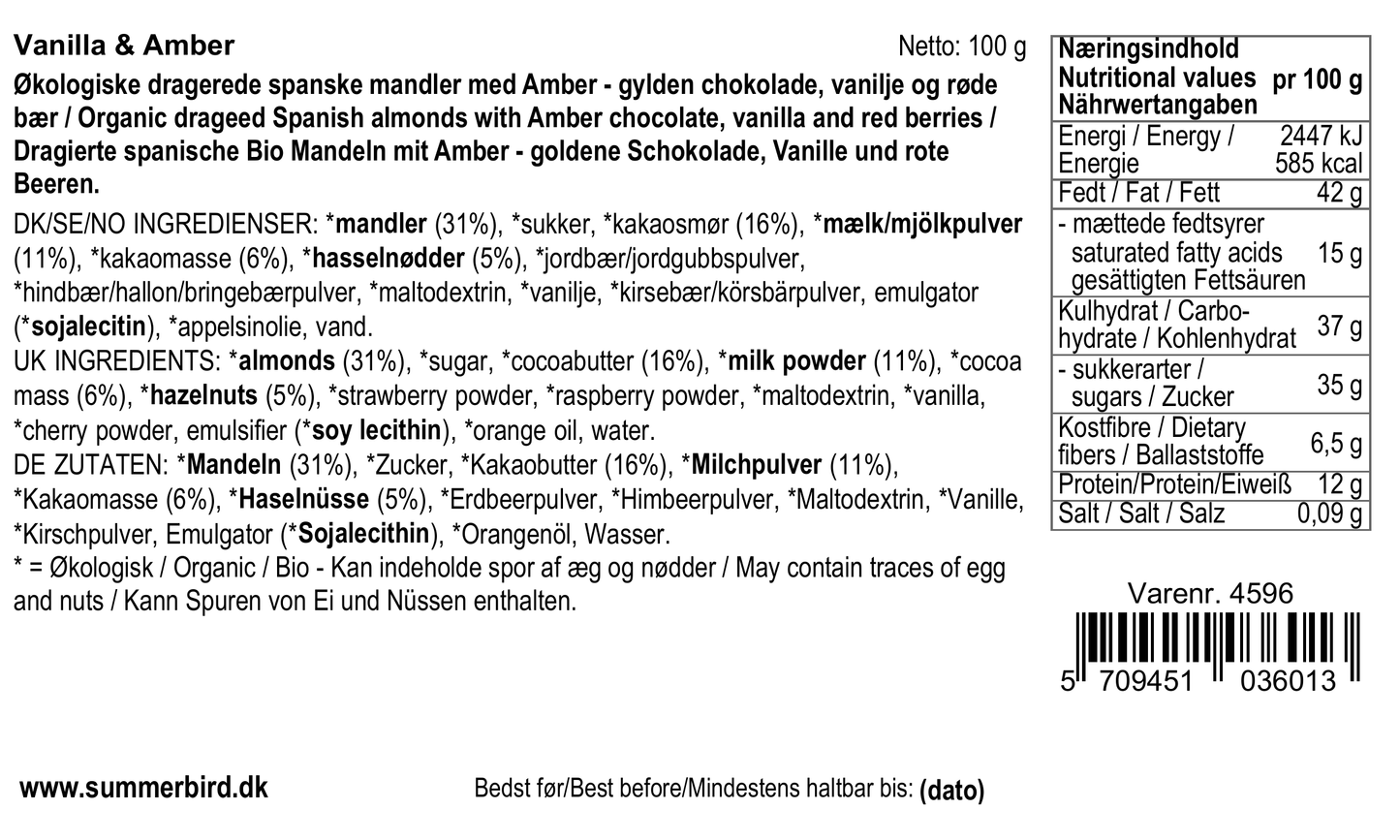 Mandler med vanilje & Amber fra Summerbird