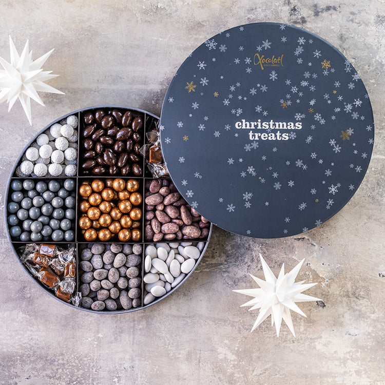 Gaveæske - Christmas Treats Blå fra Xocolatl