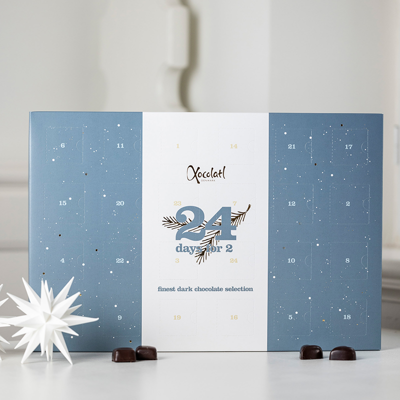 Xocolatl julekalender – Finest Dark Selection til 2 personer