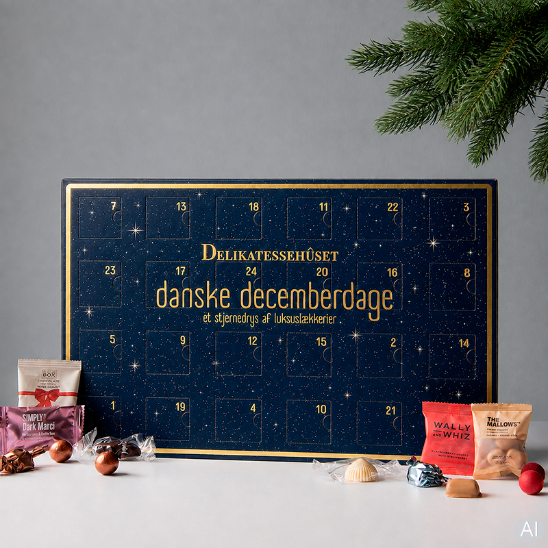 Danske Decemberdage julekalender 2026 med danske lækkerier