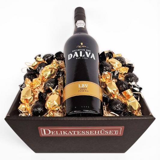 Julekurv med portvin og chokolade