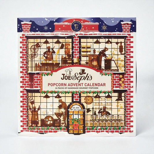 Joe & Seph's Popcorn Julekalender. Bestil online hos Delikatessehuset.