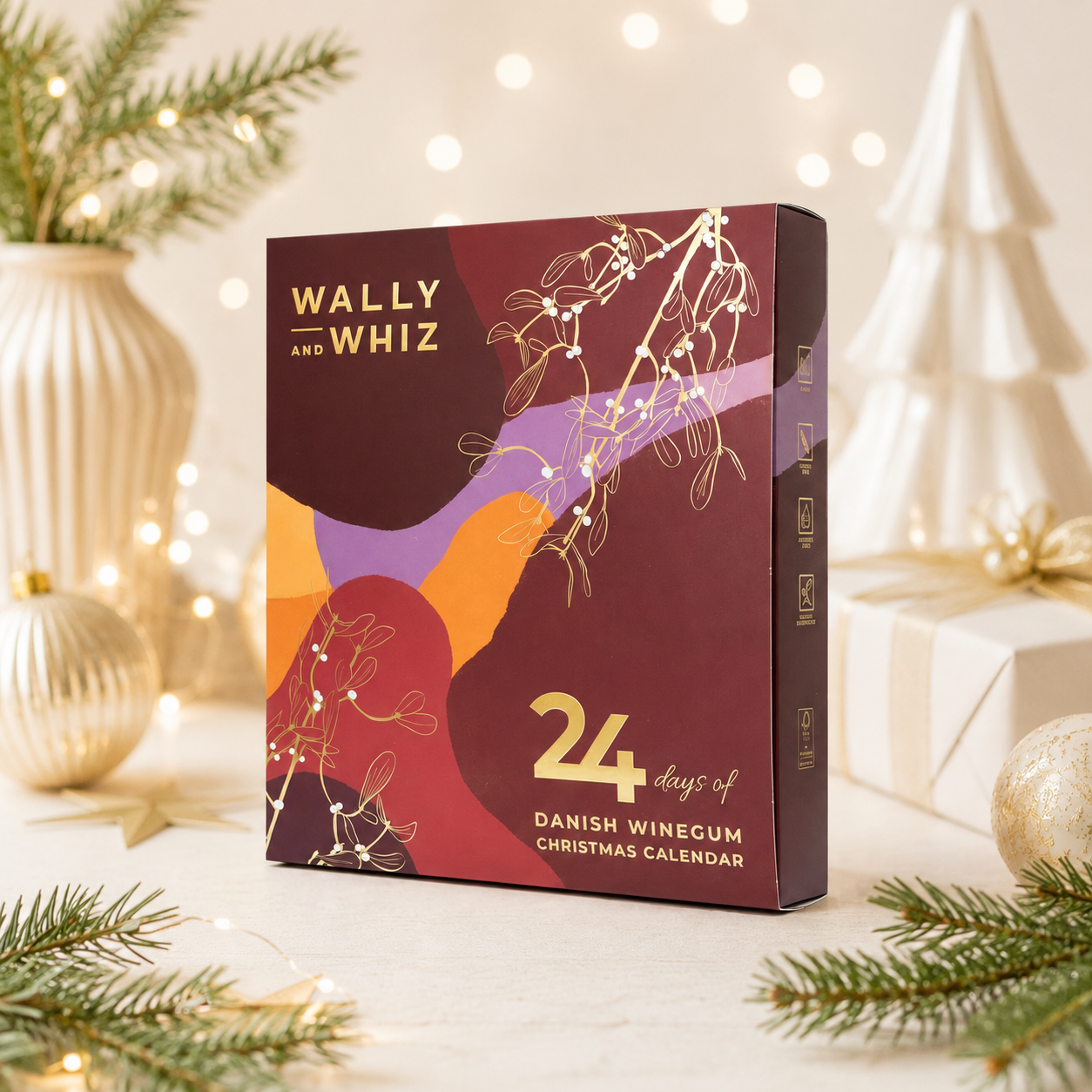 Wally & Whiz rød vingummijulekalender