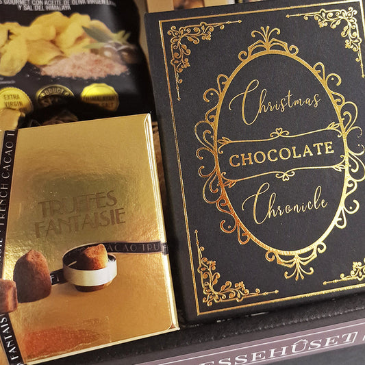 Julekurv - elegant gavekurv med søde sager