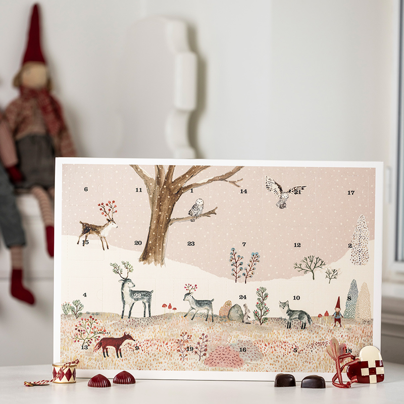 Xocolatl x Maileg julekalender – Chokolade og julepynt