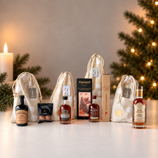 Adventskalender med rom, sukkerrørsspiritus og sødt
