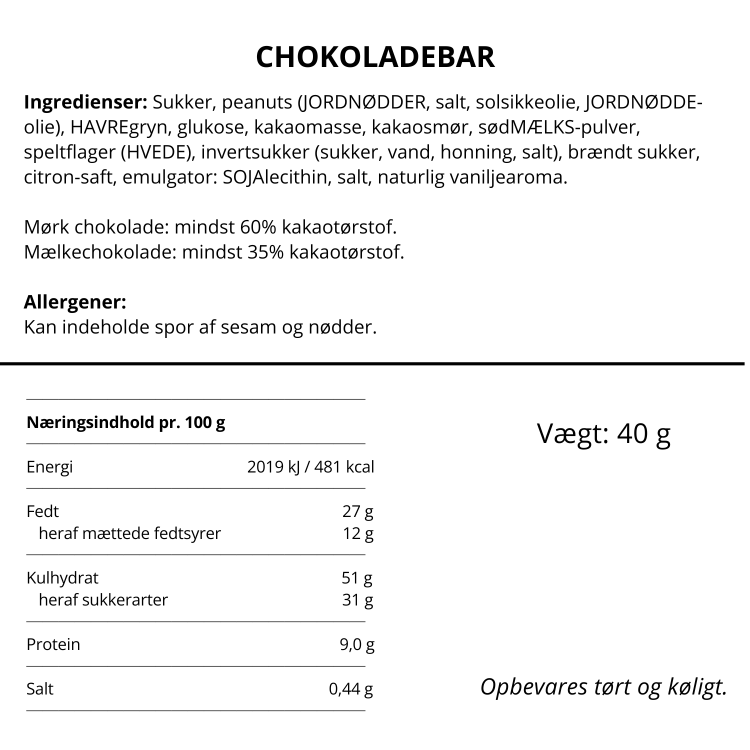 Grainy Sue Bar fra Simply Chocolate