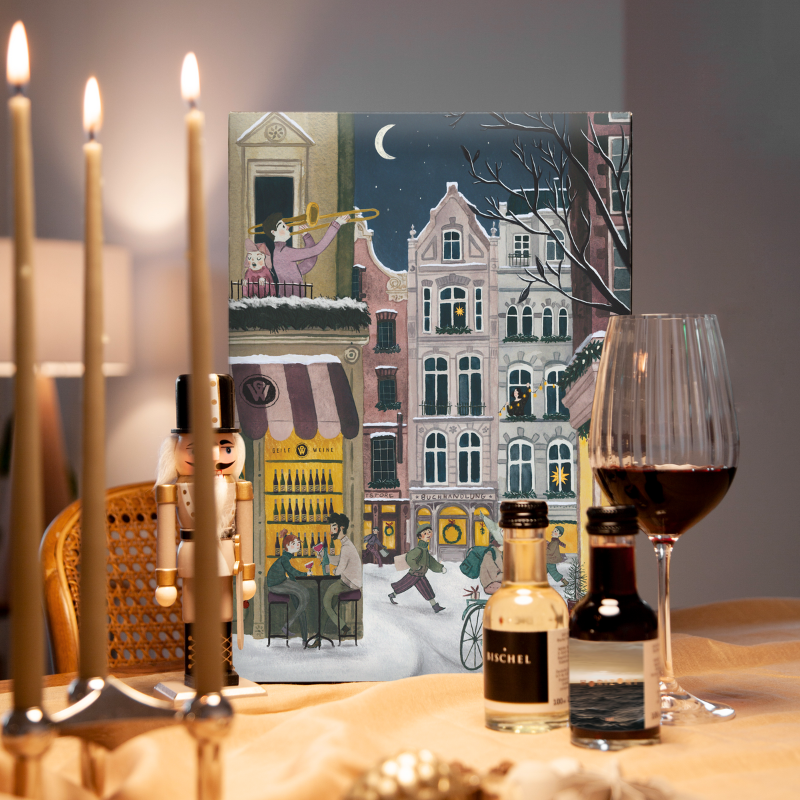 Julekalender med 24 flasker vin