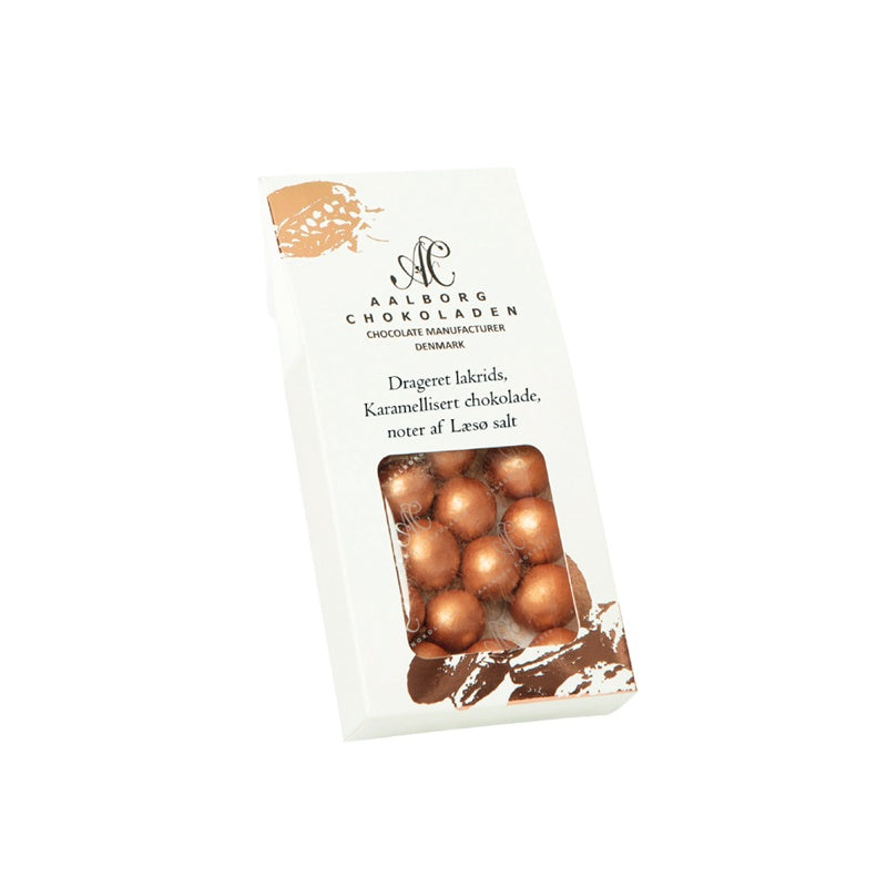 Lakrids og karameltrøfler til jul 90 g fra Aalborg Chokoladen