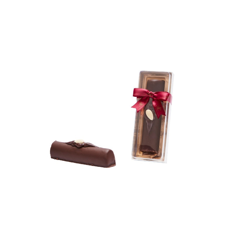 Klassisk marcipanstang til jul bordeaux 130 g fra Aalborg Chokoladen