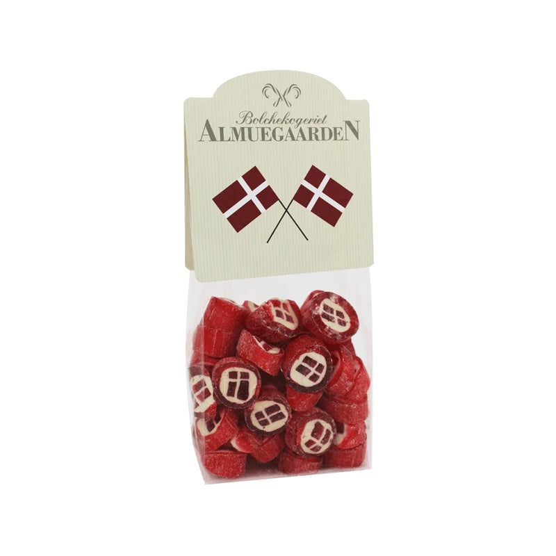 Almuegaardens pose med flagbolcher 110 g