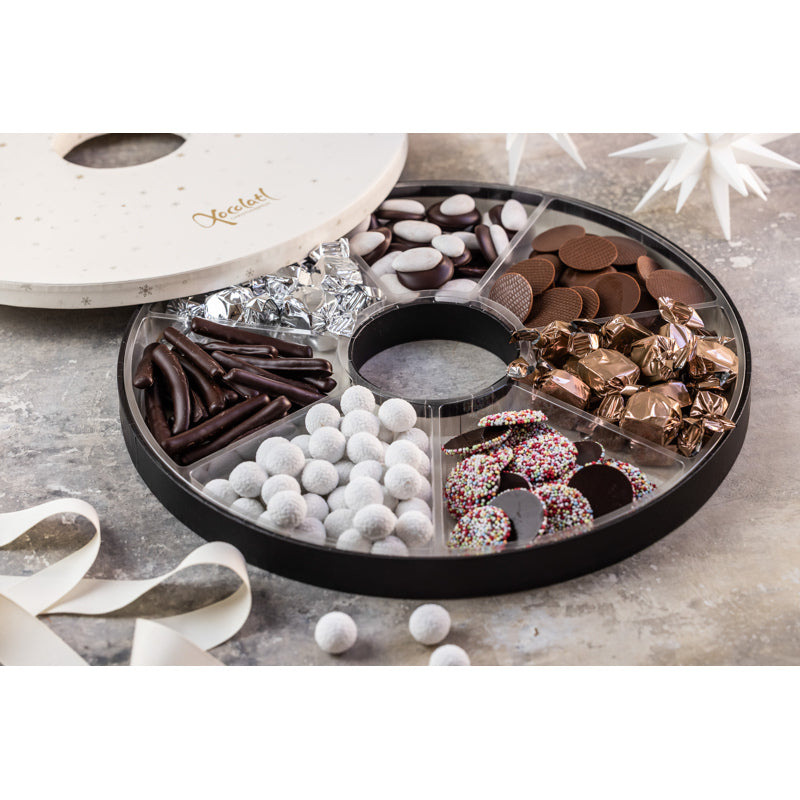 Xocolatl Snow Crystal Selection Mix i juleæske på 750 g